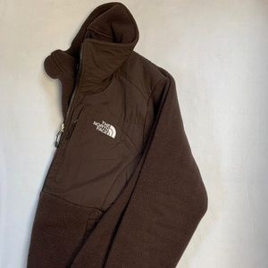 Brown North Face Fleece Jacket Medium